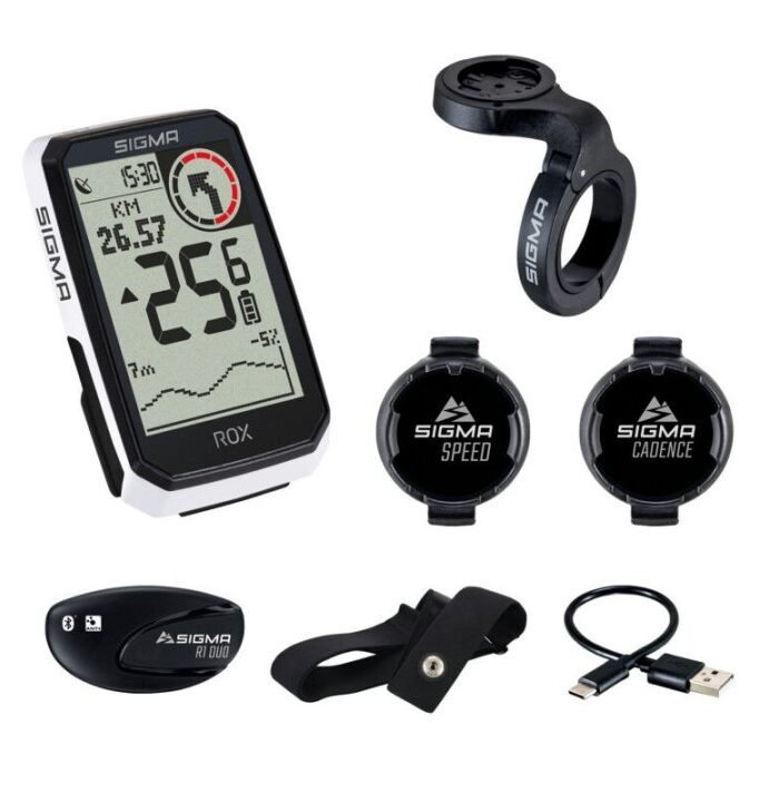 SIGMA ROX 11.1 EVO GPS Fahrradcomputer - Sensor Set - weiß