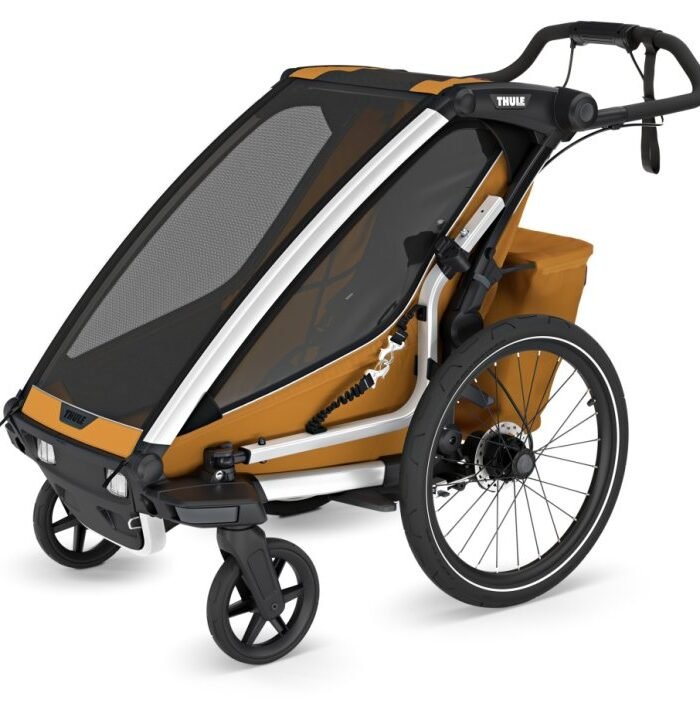 Thule Chariot Sport 2 Single - Fahrradanhänger für 1 Kind - natural gold